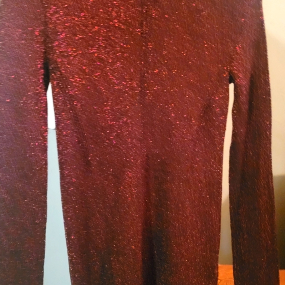 New Ellen Tracy sweater in red sparkle